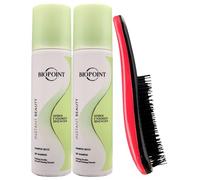 SET: Shampoo Secco INSTANT BEAUTY, Deterge e Volumizza Senza Acqua 150ml + Spazzola Per Capelli, Con Impugnatura Ergonomica (2 Spray+Spazzola)