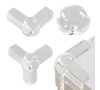 Set Sicurezza Baby da 12 Pezzi con 3 Tipi di Paracolpi - Angoli Protettivi in Gomma Trasparente con Adesivo Forte, Ideali per Proteggere Spigoli di Tavoli, Sedie e Mobili per Neonati e Bambini