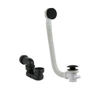 Set sifone e colonna di scarico vasca colore nero opaco Vicario KITVICARIO6