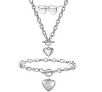 Set Simple Heart - Argento