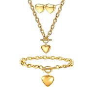 Set Simple Heart - Oro