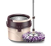 Set sistema di rotazione 360 Spin Mop con manico esteso, 3 ricariche extra for testina in microfibra per