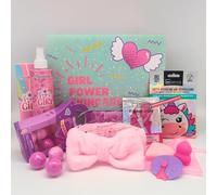 Set Skincare 'Girl Power' per Bambini - Kit per la Cura del Viso e del Corpo con 17 Accessori + Confezione Regalo