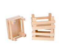Set Small Foot di 3 cassette di legno per alimenti