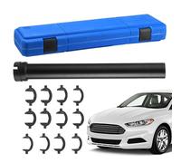 Set Smontaggio Testine Sterzo 13 Pezzi | Kit di Riparazione Tirante Interno in Acciaio | Chiave per Sterzo, Strumento per Rimuovere la Testina del Tirante per Auto, Camion e SUV | Custodia 55x16x7,2 c