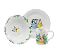 Set snack in confezione regalo 3 pezzi (ciotola, piatto dessert, tazza) blu