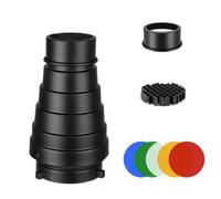 Set snoot in metallo modificatore luce, SIZE, B | set Snoot in metallo per la fotografia in studio e in esterni migliora l ' illuminazione nella fotografia