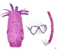 Set Snorkeling Mares Combo Zoo Bambini Maschera Boccaglio Con Zainetto Mare