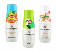 Set Sodastream Lipton Ice Tea Peach Zero + 7up Free + Mirinda Zero
