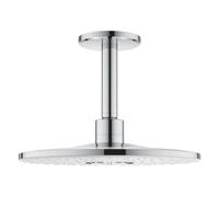 GROHE Soffione doccia Rainshower SmartActive 310 – braccio 142 mm, 2 getti, Bianco Luna 26477LS0