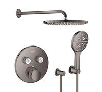 Set soffione doccia con braccio Grohe Rainshower 26066A00, rubinetto per vasca e doccia Grohe Grohtherm SmartControl 29119A00, 26574A00, 27057A00, 27074A00, 28362A01