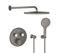 Set soffione doccia con braccio Grohe Rainshower 26066AL0, rubinetto per vasca e doccia Grohe Grohtherm SmartControl 29119AL0, 26574AL0, 27057AL0, 27074AL0, 28362A01
