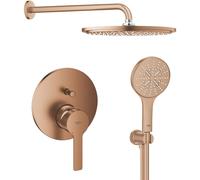 Set soffione doccia con braccio Grohe Rainshower 26066DL0, rubinetto per vasca e doccia Grohe Lineare 24064DL1, 26574DL0, 26658DL0, 28388DA1