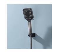 Set Soffione Doccia Con Display Della Temperatura A LED, Soffione Doccia in ABS Con 2 Modalità, Soffione Doccia Regolabile Per Montaggio A Parete Con Tubo Da 59 Pollici,Gun gray