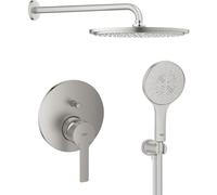 Set soffione doccia Grohe Rainshower 26066DC0, rubinetto per vasca e doccia Grohe Lineare 24064DC1, 26574DC0, 26658DC0, 28362DC1