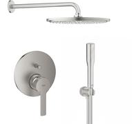 Set soffione doccia Grohe Rainshower 26066DC0, rubinetto per vasca e doccia Grohe Lineare 24064DC1, 26658DC0, 27400DC0, 28362DC1