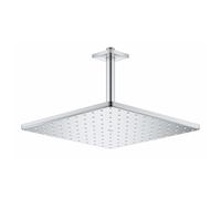 Grohe Rainshower - Soffione doccia 310 Mono Cube, 1 getto, braccio a soffitto 142 mm, cromato 26565000