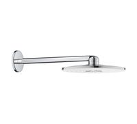 set soffione doccia Grohe Rainshower 310 SmartActive a 2 getti, finitura bicolore bianco-cromo - 26475LS0