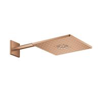 set soffione doccia Grohe Rainshower 310 SmartActive Cube a 2 getti, finitura oro rosa spazzolato - 26479DL0