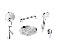 Set soffione doccia Hansgrohe Select 26522400, rubinetto per vasca e doccia Hansgrohe Talis S 72405000, 72021000, 27413000, 26421400, 27454000