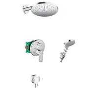 Set soffione doccia Hansgrohe Vernis Blend 26277000, rubinetto per vasca e doccia Hansgrohe Vernis Blend 71466000, 01800180, 27809000, 26278000, 26453000
