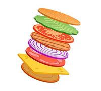 Set Sottobicchieri Per Hamburger Per Bevande, Sottobicchieri Divertenti da 8 Pezzi da Tavolo, Tappetino Per Tazze in PVC con Isolamento Termico Impermeabile Per Decorazioni da Tavola Per Bevande