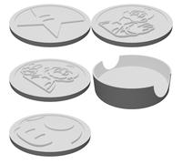 Set Sottobicchieri Super Mario con Scatola Contenitore Stampato 3D Color