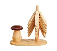 Set Sottopentola Per Albero - In Legno, Tavolo In Legno Massello Di, Per Friggitrice Ad Aria, Riposto Come Un Albero, Natalizio Sottopentola Per Pentole Decor