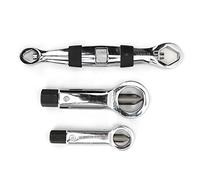 Set spaccadadi da 3 pezzi, strumento per rimuovere dadi in acciaio per cuscinetti, rimozione dadi danneggiati da 4-22 mm con design smussato esagonale, estrattore manuale per