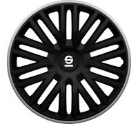 Set Sparco Copricerchi 4 Pezzi Bergamo 15 pollici Nero/Grigio