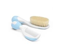 Chicco 00006569200000 spazzola e pettine Blu, Bianco 2 pz