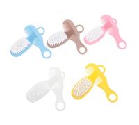 Set Spazzola e Pettine per Crosta Lattea Infantile 5 Pezzi | Set Ragazzo Ragazza Multicolore, Plastica e Nailon, Manico Ergonomico, per Pettinatura e Bagno