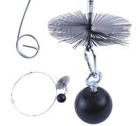 Set spazzola per camino, set spazzacamino, spazzola per camino, set per...