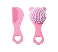 Set spazzola per capelli e pettine per Cura delicata del cuoio capelluto con design a forma orsetto cartone animato per la toelettatura quotidiana e set spazzole per capelli da viaggio