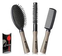 set spazzole capelli professionale. Spazzola pneumatica con picchi, pettine e rullo termico 16 mm. Confezionati in elegante box. Linea boreal professional. Ottima idea regalo.