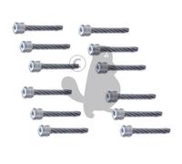 SET SPAZZOLE DI RICAMBIO 8 PZ RIF 1510307 COMPATIBILE WEBER