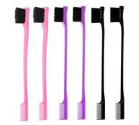 Set Spazzole Edge Capelli | 6 Pezzi Doppio Lato Pettinatura,Pettine Teasing Capelli - Per Donne Ragazze Signore Madri Mogli Parrucchieri Barbieri Spose Attori Modelli Casa Salone Studio