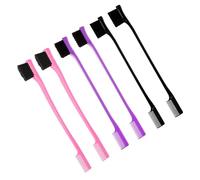 Set Spazzole Edge Capelli,Strumento per lo Styling 6 Pezzi Fronte-Retro | Pettini Sopracciglia Styling Naturale,Per Ragazze Donne Mamme Mogli Parrucchieri Barbieri Attori Modelle Casa Salone Studio