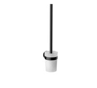 Set spazzole emco round, parte in vetro satinato, modello a parete, 431513301...