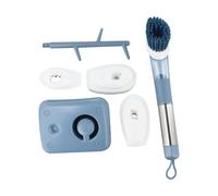 Set Spazzole Lavapavimenti Cucina 4in1 con Comodo Dispenser Sapone Design