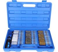 Set spazzole metalliche spirale 38PZ pulizia tubi cilindri 1/4'' attacco stelo