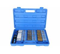 Set spazzole metalliche spirale 38pz pulizia tubi cilindri 1/4'' attacco stelo