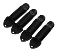 Set Spazzole per Pulizia Rubinetto Birra, Copri-tap Nero | Acciaio Inossidabile e Gomma, 4 Cappucci Flessibili, per Rubinetti Standard e Uso All'aperto Festival Birra Decor