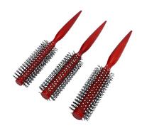 Set Spazzole Rotonde per Capelli in Legno 3 Dimensioni Pettini Arricciacapelli Antistatici con Manico Ergonomico per Styling Levigante e Toelettatura Professionale per Tutti i di