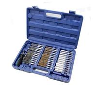 SET SPAZZOLE SCOVOLINI ASSORTITI IN METALLO E SETOLE CON MANICO E PROLUNGA 38 PZ