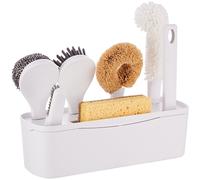 Set Spazzole Scrub Cucina Acciaio e di Cocco con Manico Ergonomico