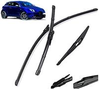 Set spazzole tergicristallo anteriore e posteriore, per Alfa, Romeo, MiTo 2008-2018 Parabrezza Parabrezza Anteriore Lunotto posteriore 26 "15" 12 "Tergicristalli