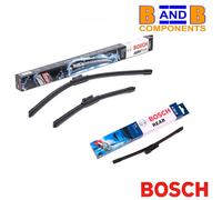 SET SPAZZOLE TERGICRISTALLO BOSCH A556S A251H ANTERIORE E POSTERIORE VW UP...