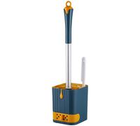 Set Spazzole WC Montabili a Parete con Setole Sferiche e Vassoio Estraibile