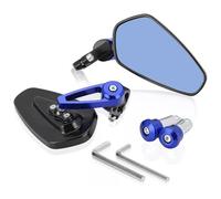 Set Specchietti Retrovisori Moto Moto Specchietto Retrovisore 7/8 22 Mm Universale Scooter Manubrio Accessori(Blu)